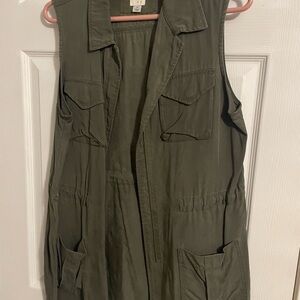 A New Day Olive Green Utility Vest